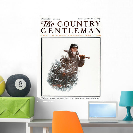 Cover Country Gentleman Agricultural Wall Decal Design 47