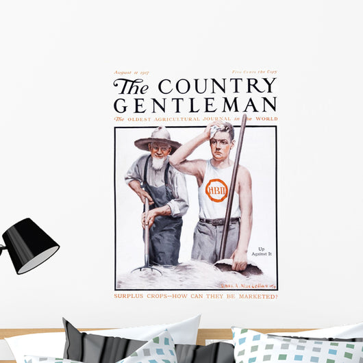 Cover Country Gentleman Agricultural Wall Decal Design 46