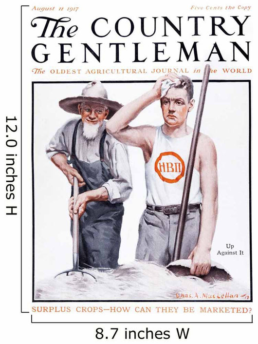 Cover Country Gentleman Agricultural Wall Decal Design 46