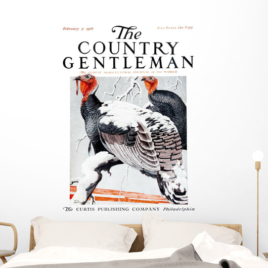 Cover Country Gentleman Agricultural Wall Decal Design 37