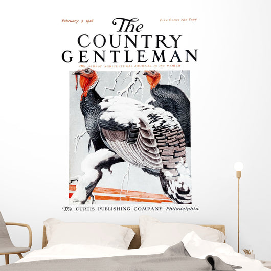 Cover Country Gentleman Agricultural Wall Decal Design 37