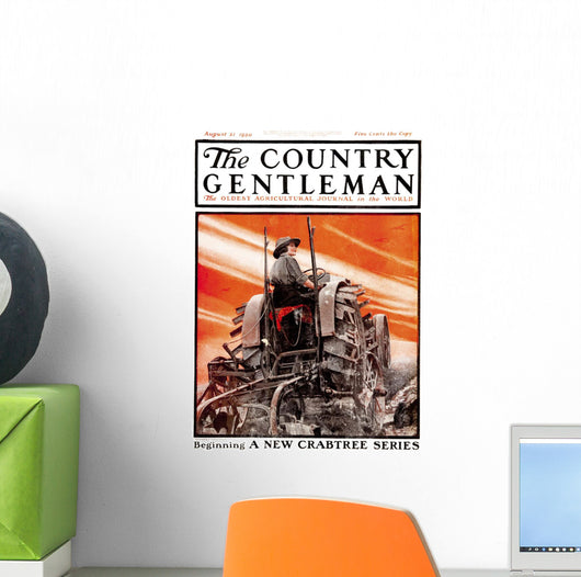 Cover Country Gentleman Agricultural Wall Decal Design 35