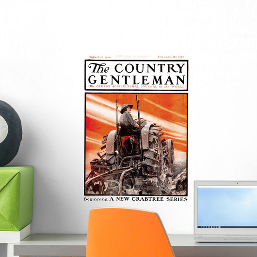 Cover Country Gentleman Agricultural Wall Decal Design 35