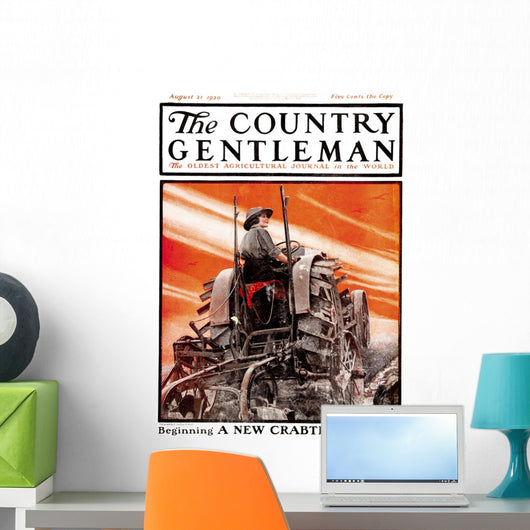 Cover Country Gentleman Agricultural Wall Decal Design 35