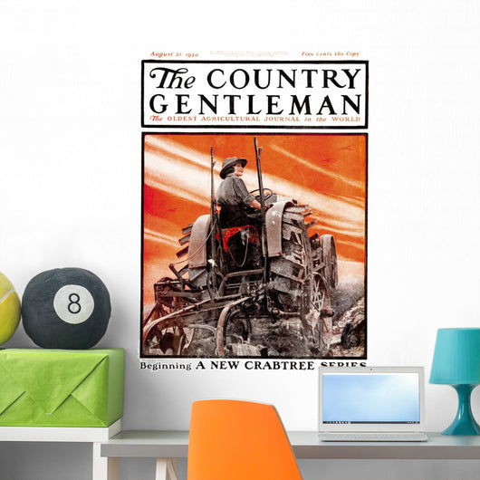 Cover Country Gentleman Agricultural Wall Decal Design 35