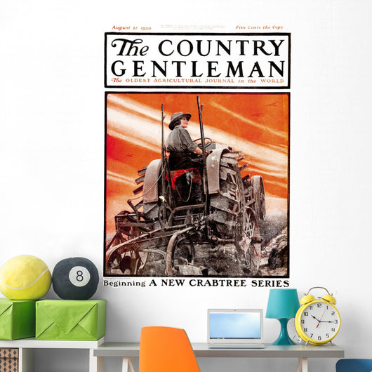 Cover Country Gentleman Agricultural Wall Decal Design 35