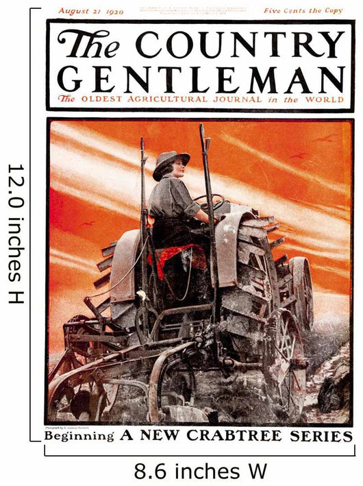 Cover Country Gentleman Agricultural Wall Decal Design 35
