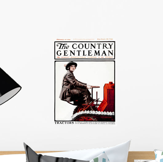 Cover Country Gentleman Agricultural Wall Decal Design 33