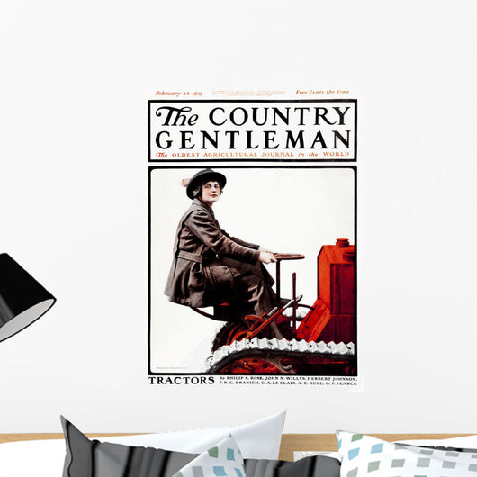 Cover Country Gentleman Agricultural Wall Decal Design 33
