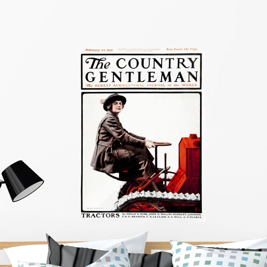Cover Country Gentleman Agricultural Wall Decal Design 33