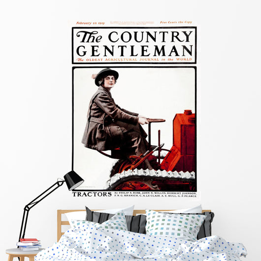 Cover Country Gentleman Agricultural Wall Decal Design 33