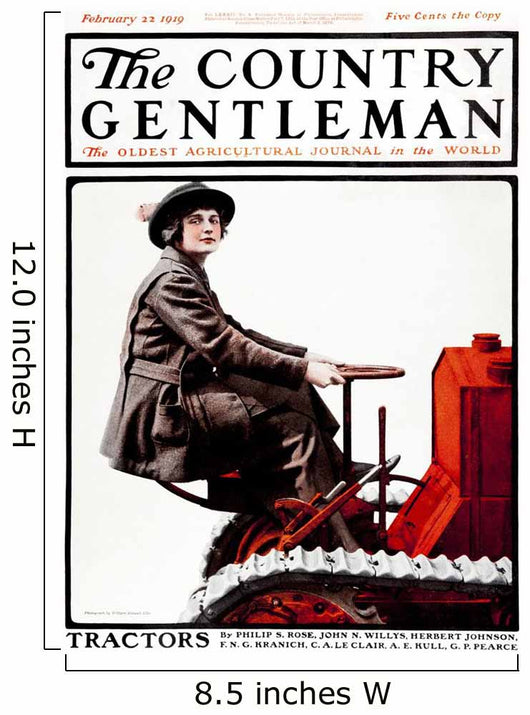 Cover Country Gentleman Agricultural Wall Decal Design 33