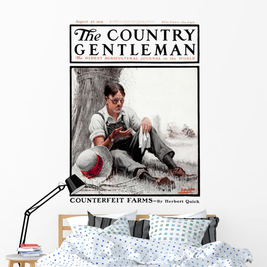 Cover Country Gentleman Agricultural Wall Decal Design 31