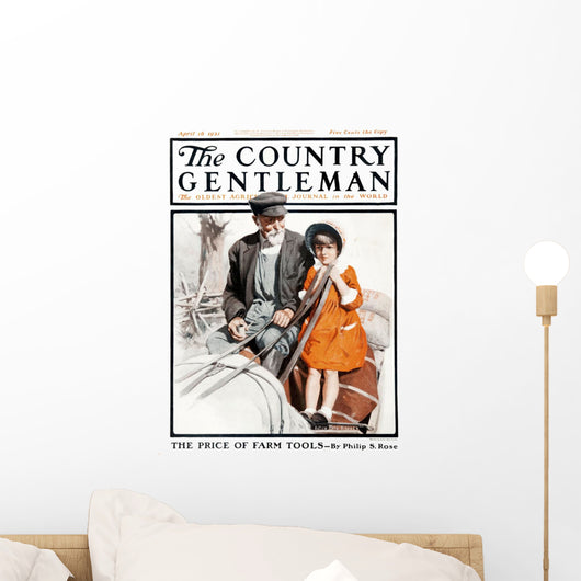 Cover Country Gentleman Agricultural Wall Decal Design 30
