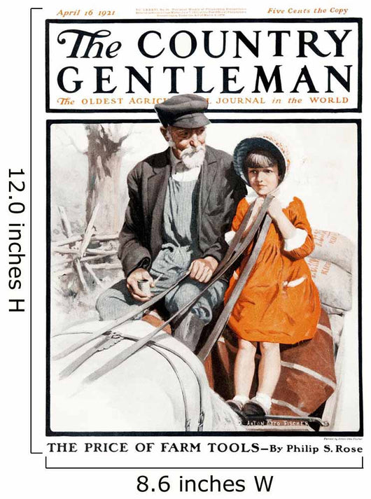 Cover Country Gentleman Agricultural Wall Decal Design 30