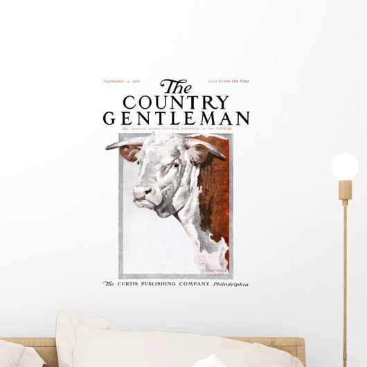 Cover Country Gentleman Agricultural Wall Decal Design 20
