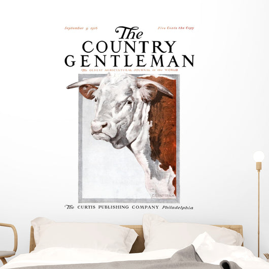 Cover Country Gentleman Agricultural Wall Decal Design 20