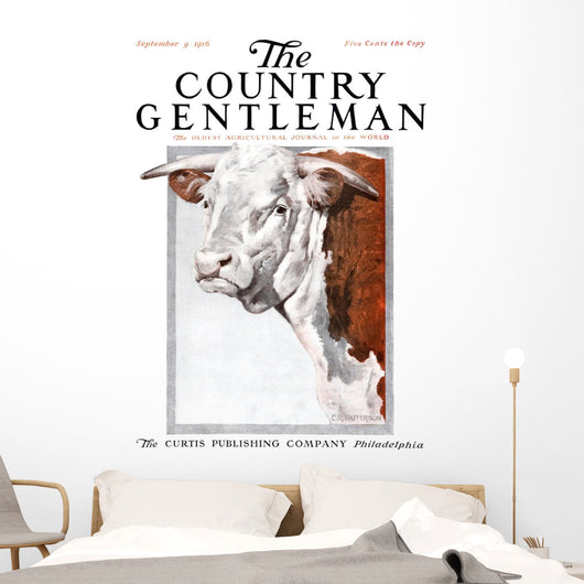 Cover Country Gentleman Agricultural Wall Decal Design 20