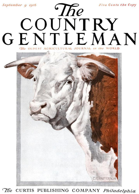 Cover Country Gentleman Agricultural Wall Decal Design 20
