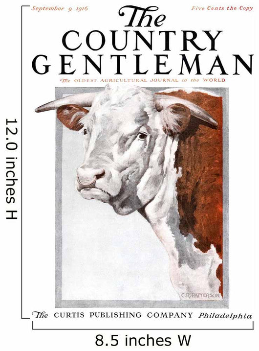 Cover Country Gentleman Agricultural Wall Decal Design 20
