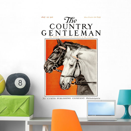 Cover Country Gentleman Agricultural Wall Decal Design 18