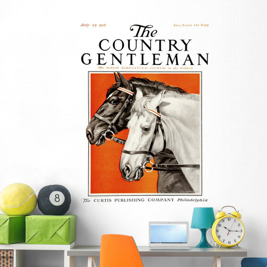 Cover Country Gentleman Agricultural Wall Decal Design 18