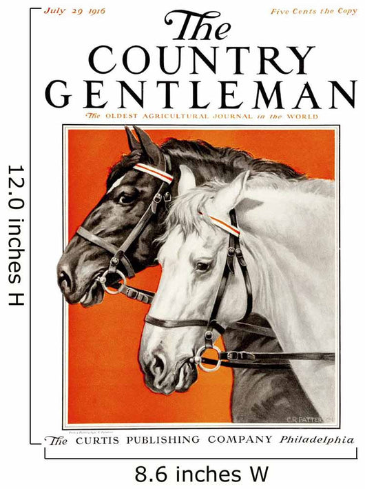 Cover Country Gentleman Agricultural Wall Decal Design 18