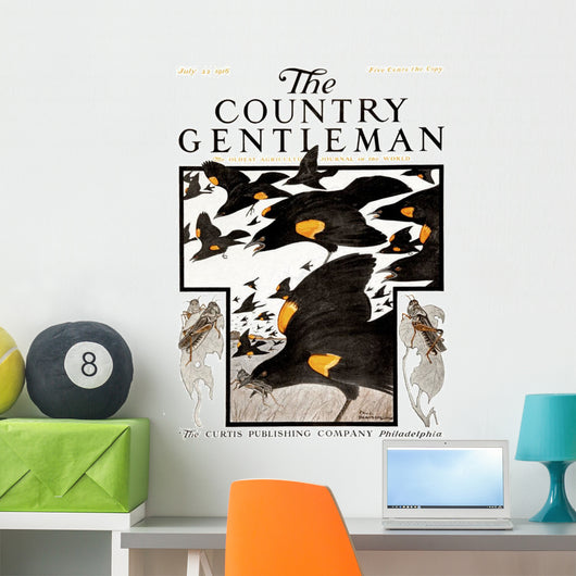Cover Country Gentleman Agricultural Wall Decal Design 17