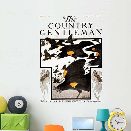 Cover Country Gentleman Agricultural Wall Decal Design 17