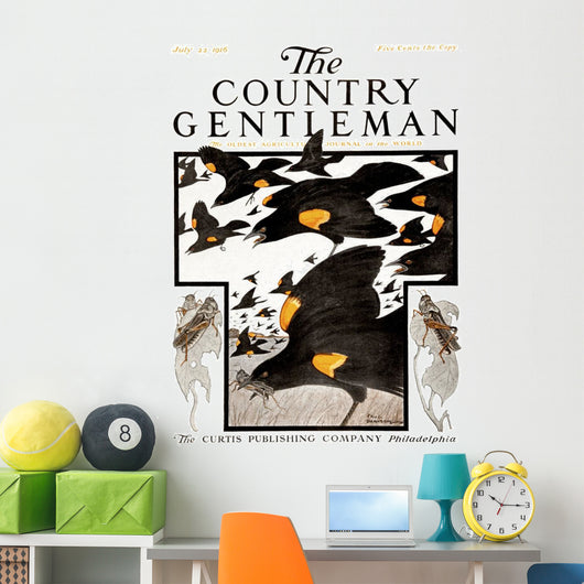 Cover Country Gentleman Agricultural Wall Decal Design 17