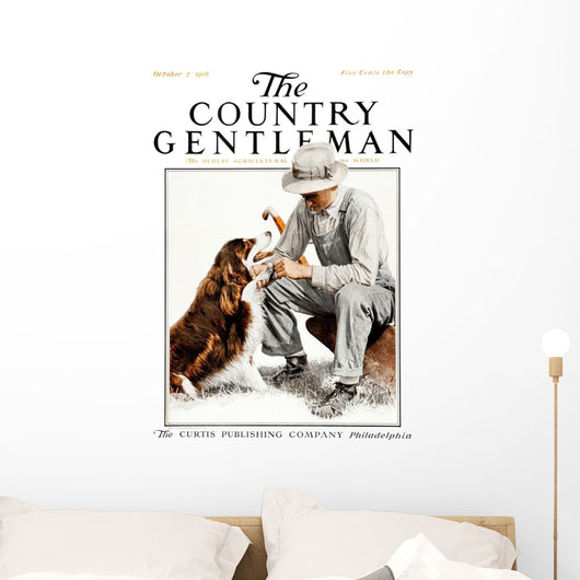 Cover Country Gentleman Agricultural Wall Decal Design 16
