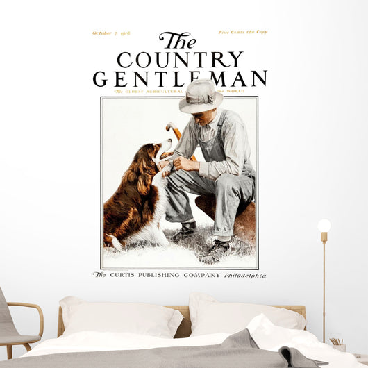 Cover Country Gentleman Agricultural Wall Decal Design 16
