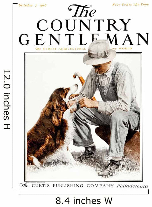 Cover Country Gentleman Agricultural Wall Decal Design 16