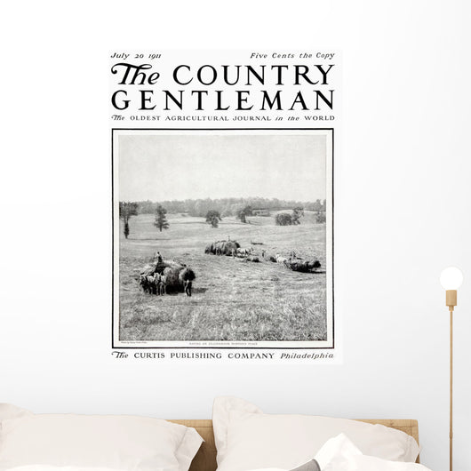 Cover Country Gentleman Agricultural Wall Decal Design 13
