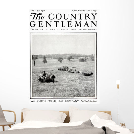 Cover Country Gentleman Agricultural Wall Decal Design 13