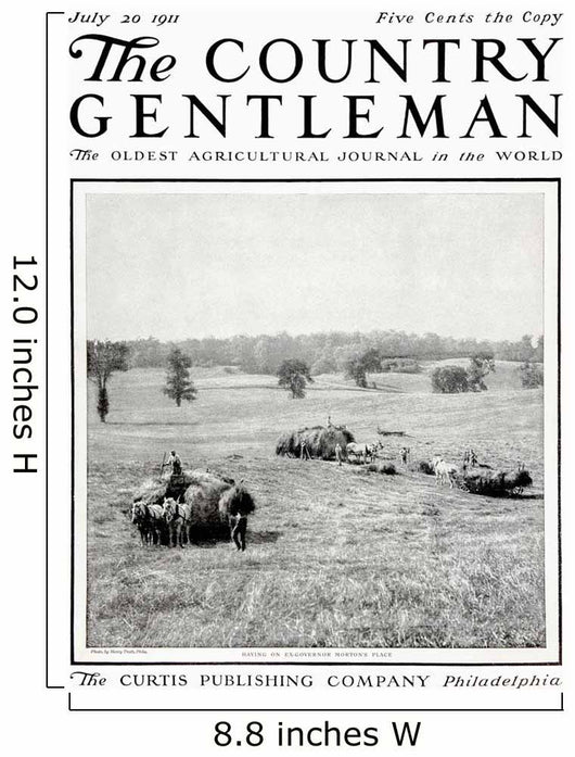 Cover Country Gentleman Agricultural Wall Decal Design 13