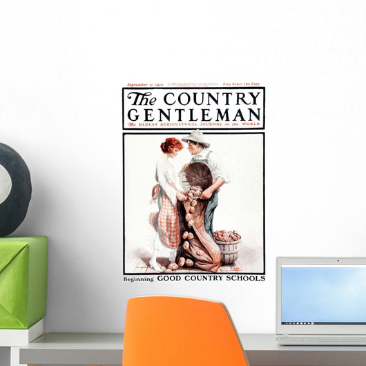 Cover Country Gentleman Agricultural Wall Decal Design 12