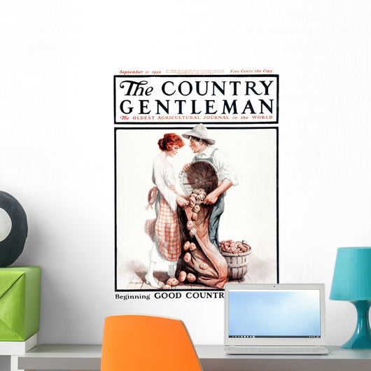 Cover Country Gentleman Agricultural Wall Decal Design 12