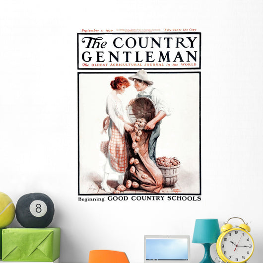 Cover Country Gentleman Agricultural Wall Decal Design 12