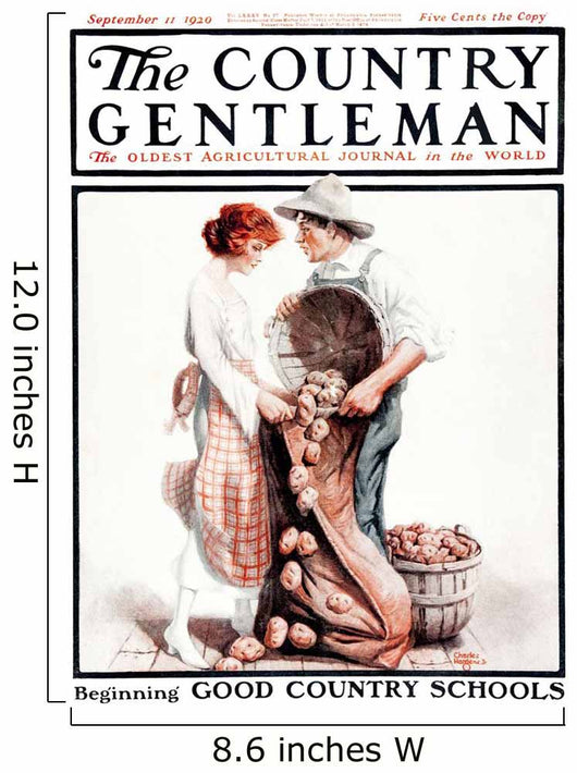 Cover Country Gentleman Agricultural Wall Decal Design 12