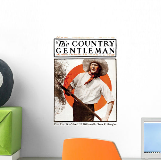 Cover Country Gentleman Agricultural Wall Decal Design 9