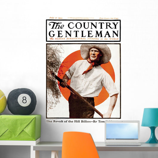Cover Country Gentleman Agricultural Wall Decal Design 9