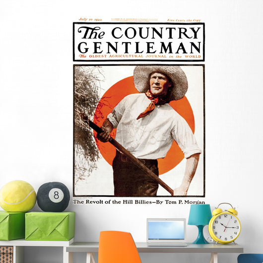 Cover Country Gentleman Agricultural Wall Decal Design 9