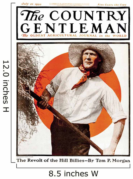 Cover Country Gentleman Agricultural Wall Decal Design 9