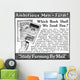 Advertisement Farming Books Sent Wall Decal