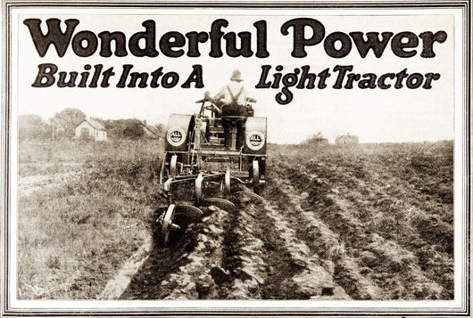Historic Tractor Advertisement Wall Decal