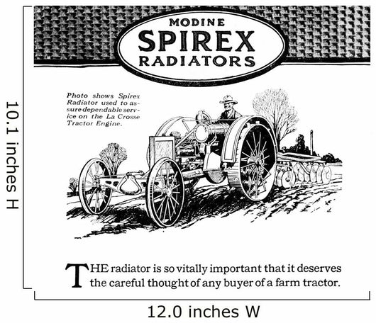 Modine Spirex Radiator Advertisement Wall Decal