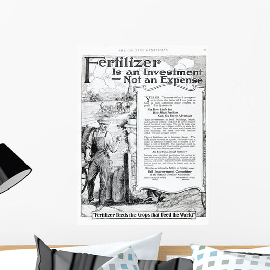 Historic Fertilizer Advertisement Magazine Wall Decal