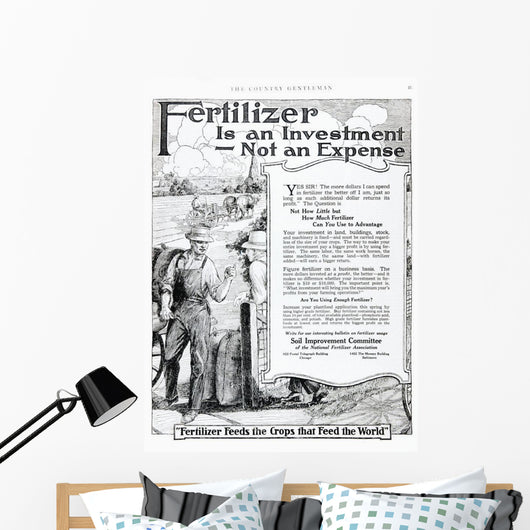 Historic Fertilizer Advertisement Magazine Wall Decal