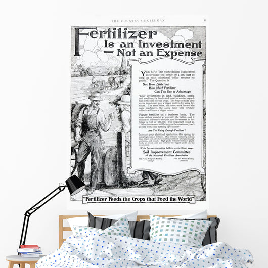 Historic Fertilizer Advertisement Magazine Wall Decal